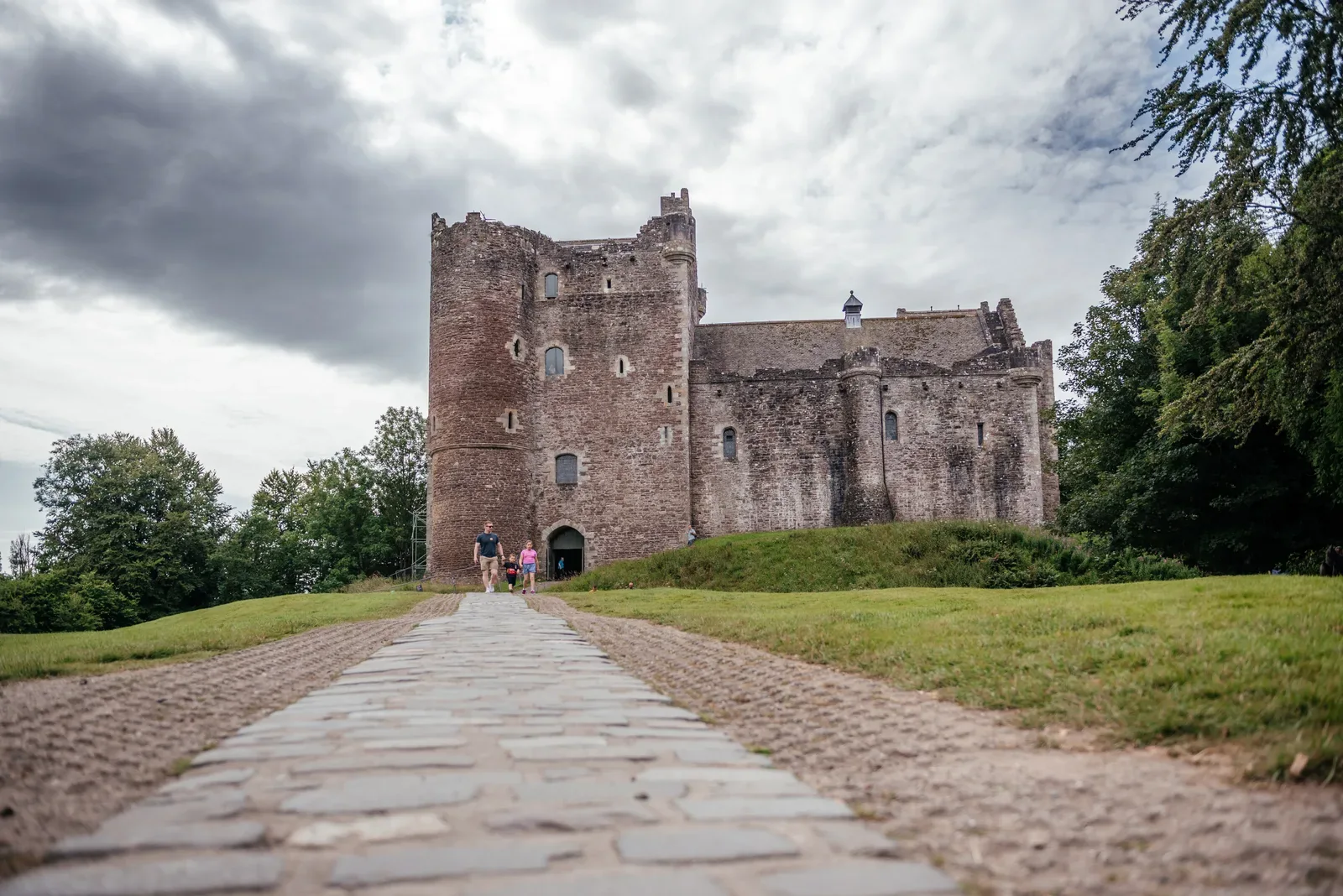Doune Castle in Scotland, used as Castle Leoch in Outlander