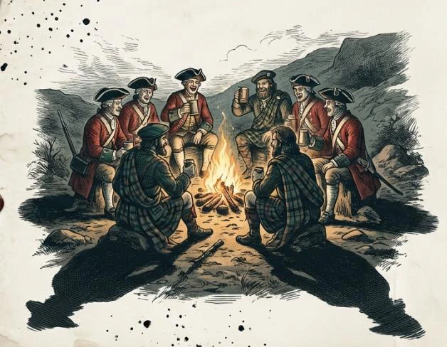 Government soldiers and clan members