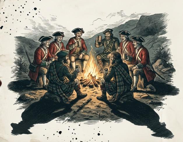 Government soldiers and clan members