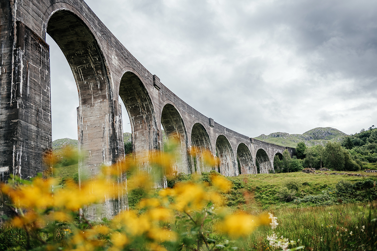 The Jacobite Steam Train on Glenfinnan Viaduct
