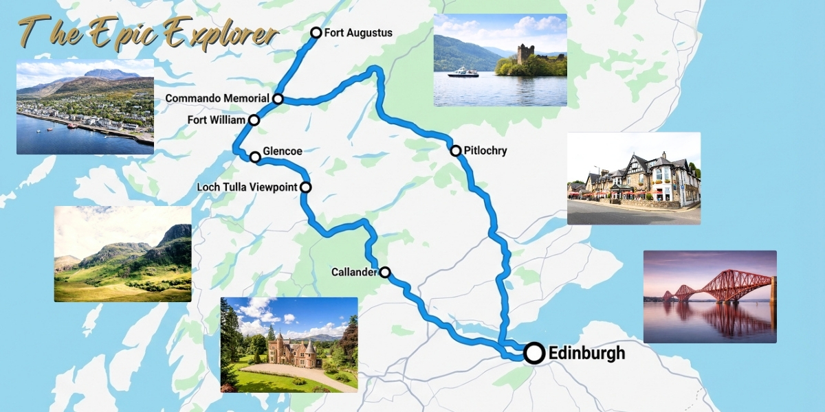 Map of Highland Tour Routes
